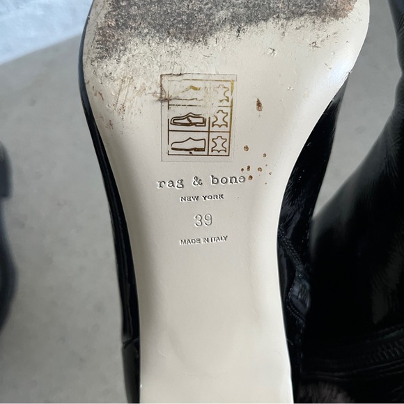 Rag & Bone Ellis Boot in Black Patent Leather - Picture 10 of 10